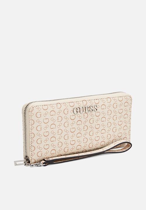GUESS - Abbas slg zip around bag - pink