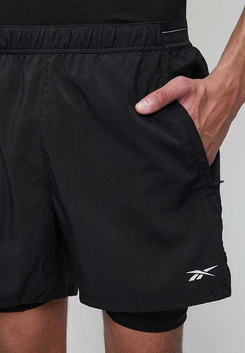 Reebok - 2 In 1 Running Short - Black