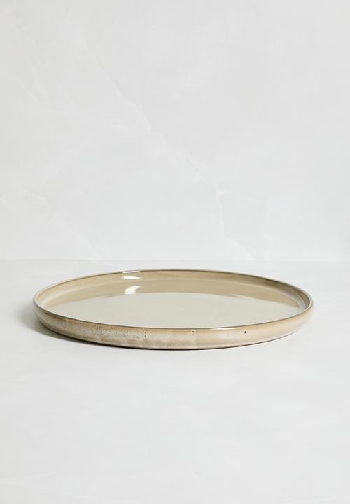 Sixth Floor - Moss serving platter - Taupe