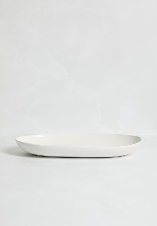 Sixth Floor - Siv serving platter - White