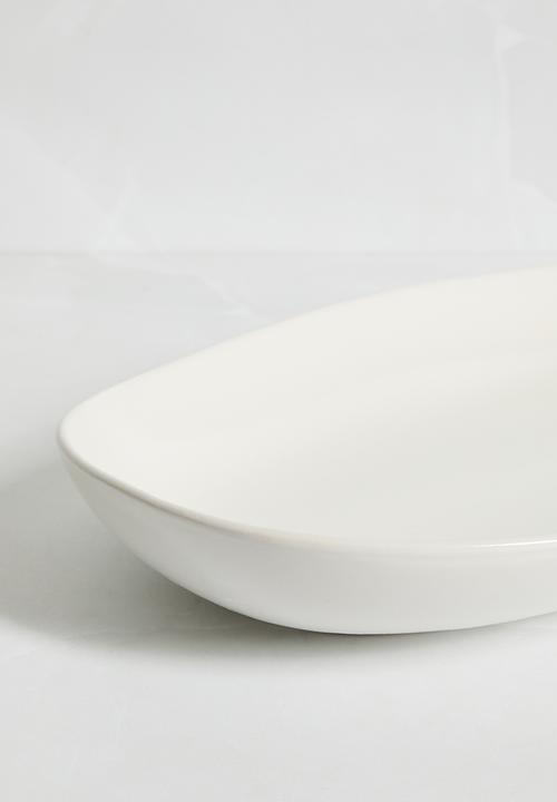 Sixth Floor - Siv serving platter - White