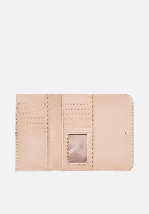 GUESS - Kerry slim clutch bag - beige