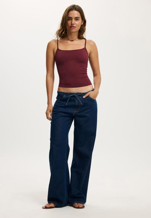 Cotton On - Lyocell wide pant - world blue
