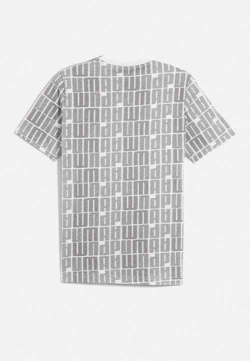 PUMA - ESS LOGO LAB AOP Tee - PUMA White