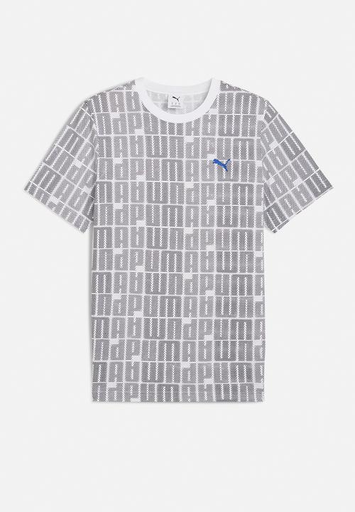 PUMA - ESS LOGO LAB AOP Tee - PUMA White