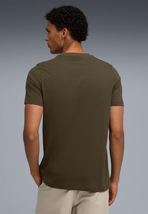 PUMA - ESS 2 COLOR Small No. 1 Logo Tee - Dark Olive
