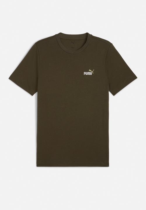PUMA - ESS 2 COLOR Small No. 1 Logo Tee - Dark Olive