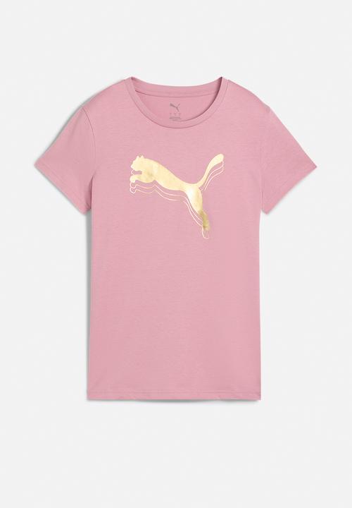 PUMA - ESS METALLIC Tee W Poised Pink-metallic