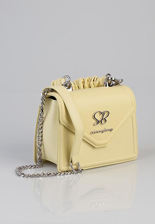 SISSY BOY - Pastel Bag Pompom Strap Bag- Yellow