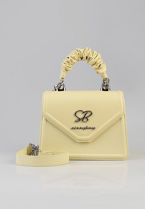 SISSY BOY - Pastel Bag Pompom Strap Bag- Yellow