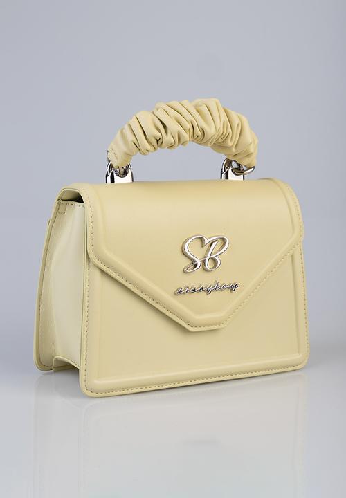 SISSY BOY - Pastel Bag Pompom Strap Bag- Yellow