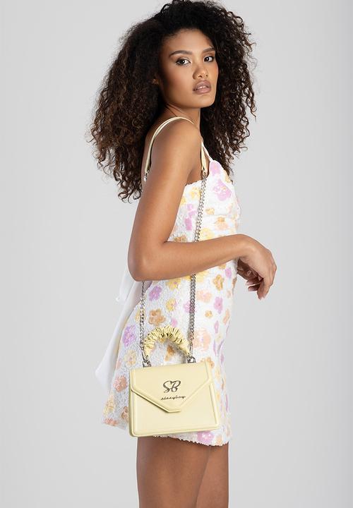 SISSY BOY - Pastel Bag Pompom Strap Bag- Yellow