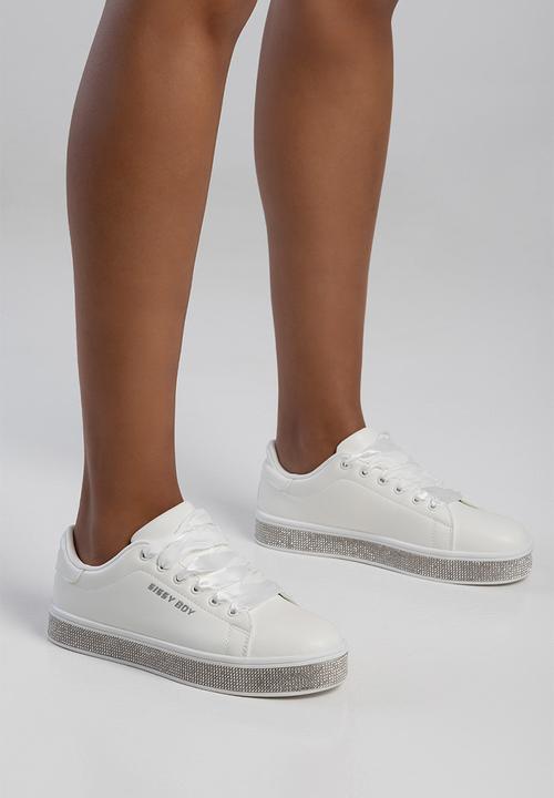 SISSY BOY - Duchess Sneaker With Bling Sole - White