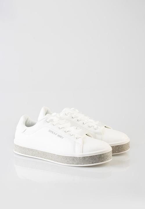 SISSY BOY - Duchess Sneaker With Bling Sole - White