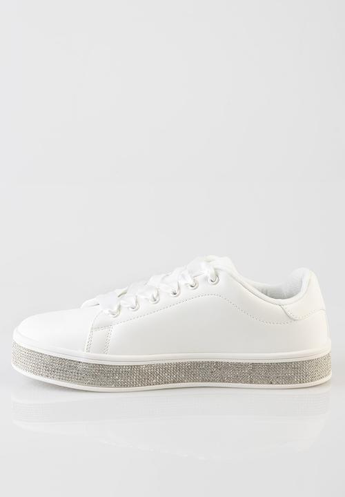 SISSY BOY - Duchess Sneaker With Bling Sole - White