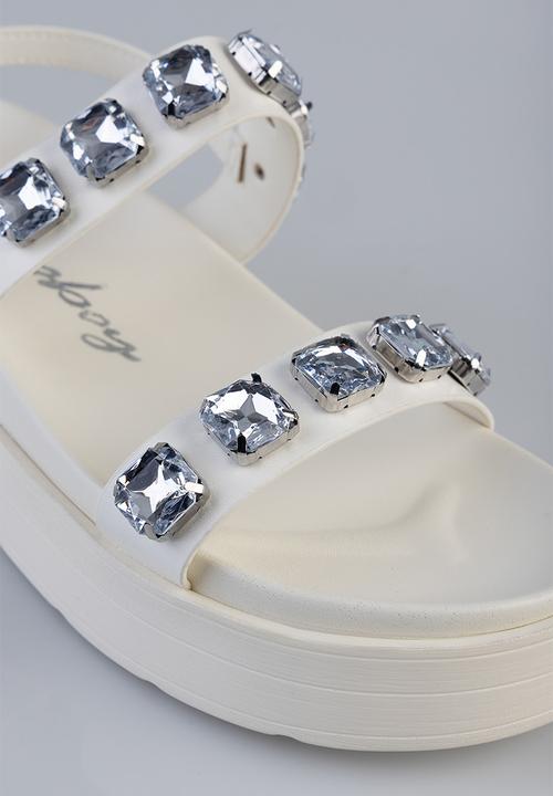 SISSY BOY - Bling platform - white