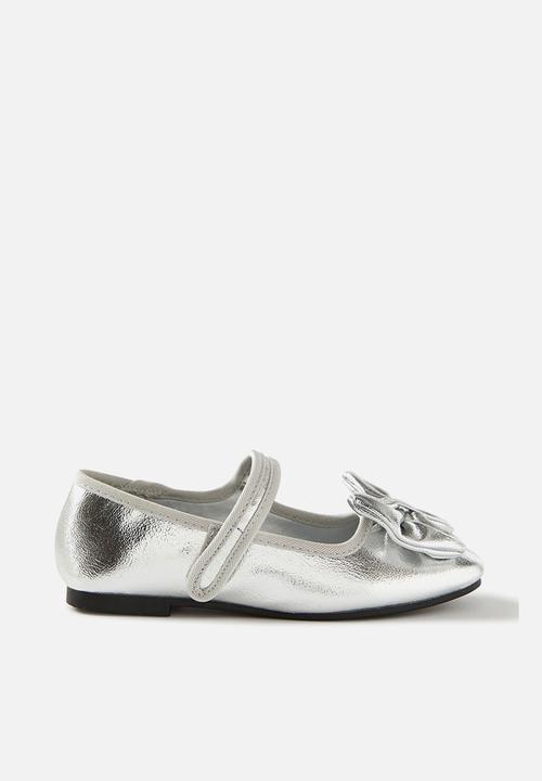 Cotton On - Olivia ballet flat - silver/bow