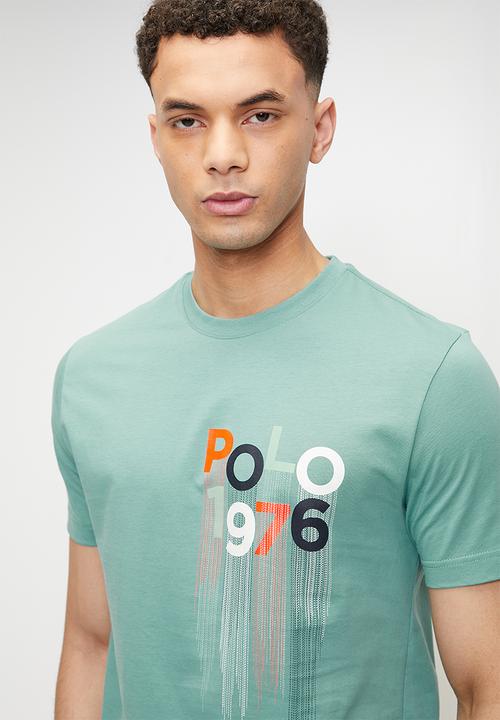 POLO - Bowie Drip Pony Ss T-Shirt - Aqua