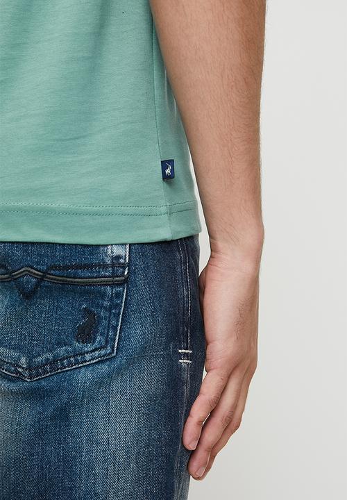 POLO - Bowie Drip Pony Ss T-Shirt - Aqua