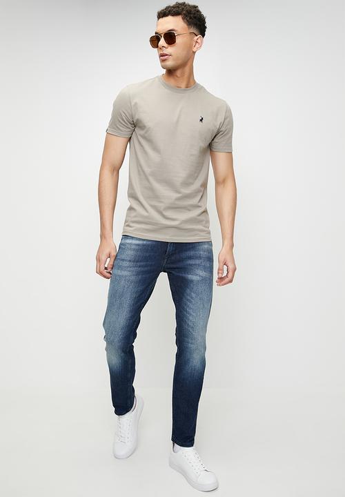 POLO - Lucas Essential Ss T-Shirt - Taupe