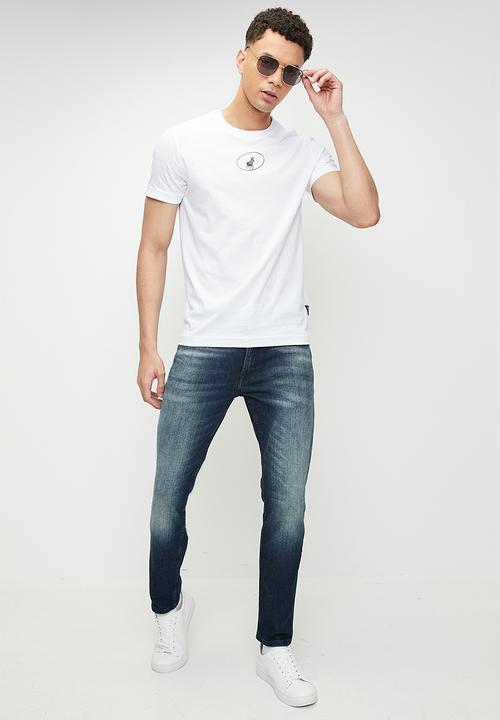 POLO - NYIKO PJC Ss Metallic Logo Tee - White