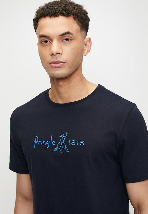 Pringle of Scotland - Charlie embroidery T-shirt - ink