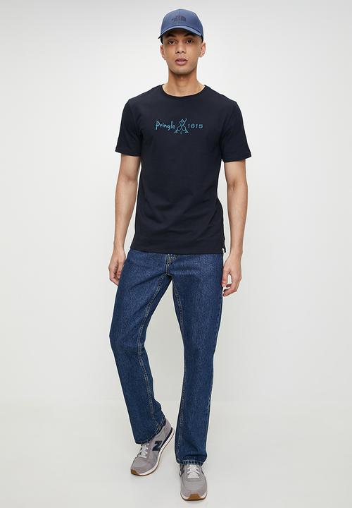 Pringle of Scotland - Charlie embroidery T-shirt - ink