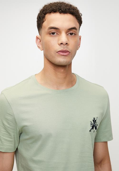 Pringle of Scotland - Josh embroidery T-shirt - sage