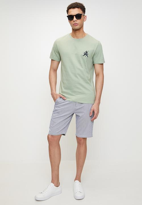Pringle of Scotland - Josh embroidery T-shirt - sage