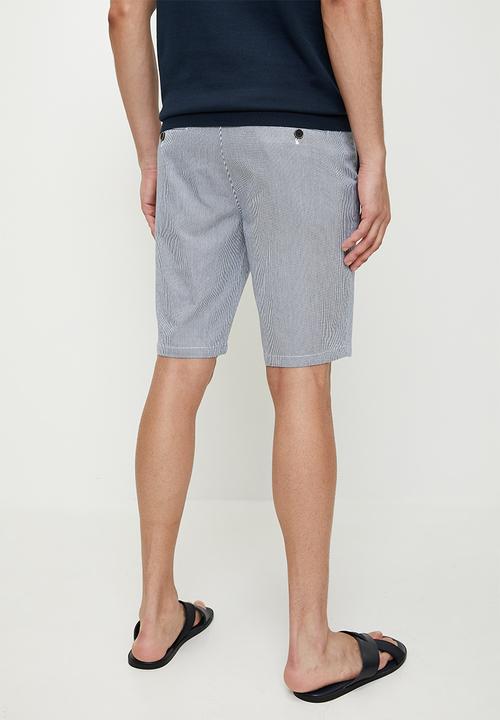 Pringle of Scotland - Mike striped shorts - blue