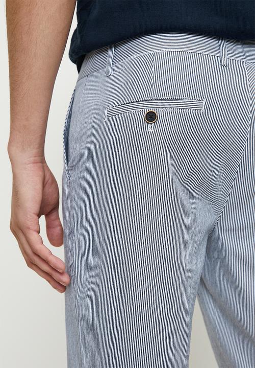 Pringle of Scotland - Mike striped shorts - blue