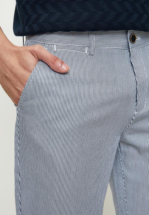 Pringle of Scotland - Mike striped shorts - blue