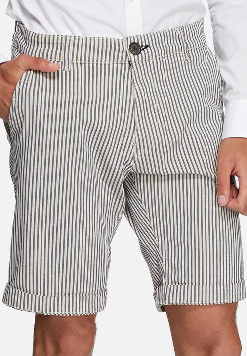 Selected Homme - Paris stripe shorts