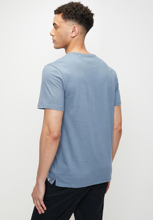 Pringle of Scotland - Charlie embroidery t shirt - mid blue