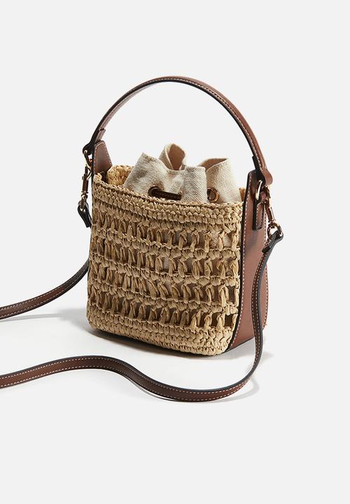H&M - Straw crossbody bag - beige