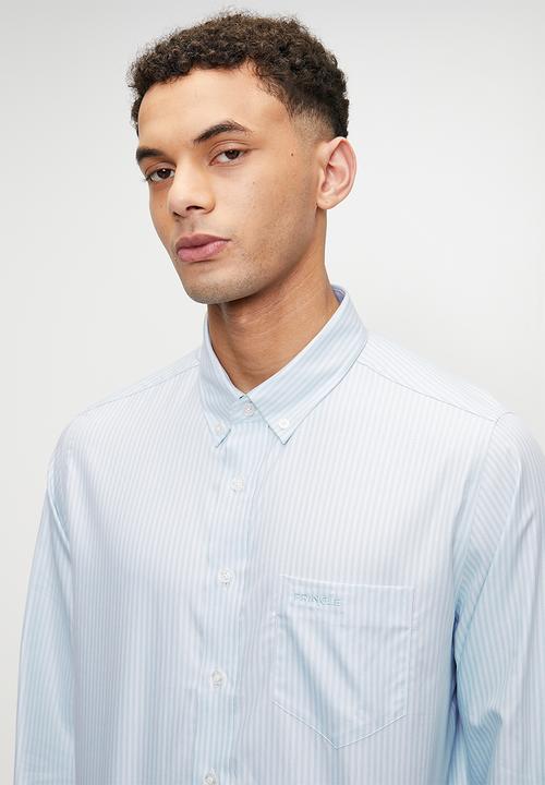 Pringle of Scotland - Roland ls classic shirt - blue