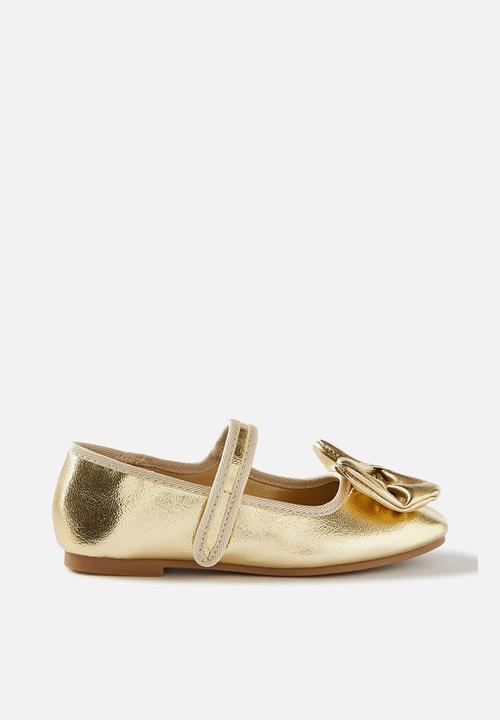 Cotton On - Olivia ballet flat - gold/bow