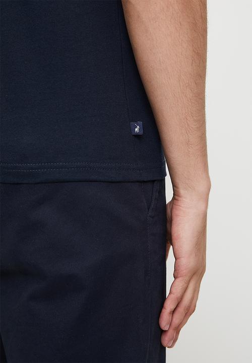 POLO - Cole hd print short sleeve T-shirt - navy	