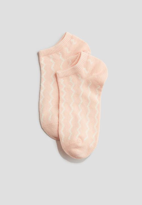 H&M - 7-Pack trainer socks - light turquoise/suns