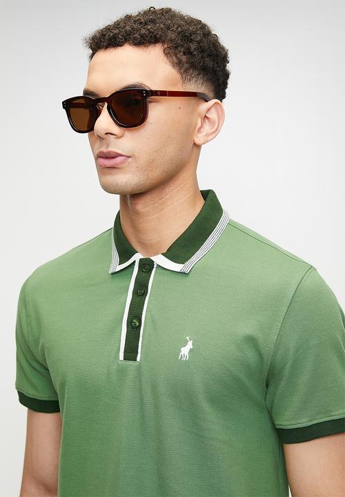 POLO - Tipped Pony Short Sleeve Golfer - Green