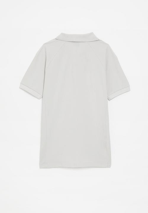 POLO - Boys mpho striped raglan ss golfer - silver grey