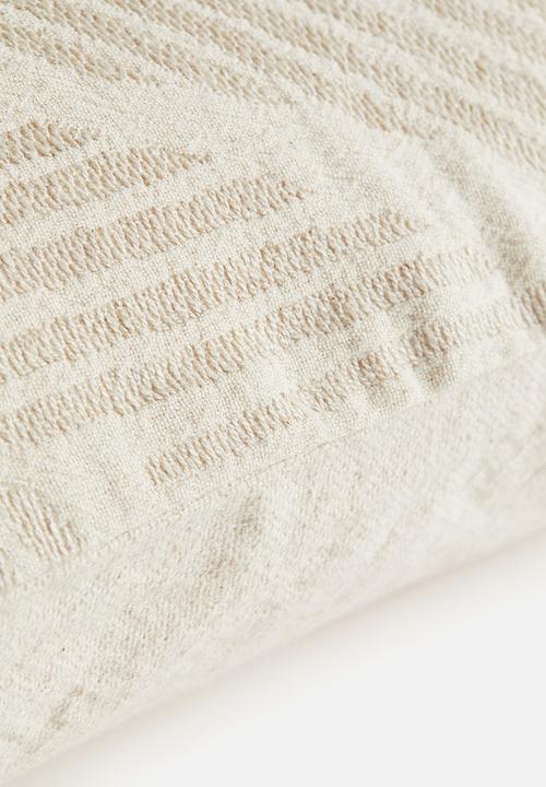H&M - Textured cushion cover - light beige