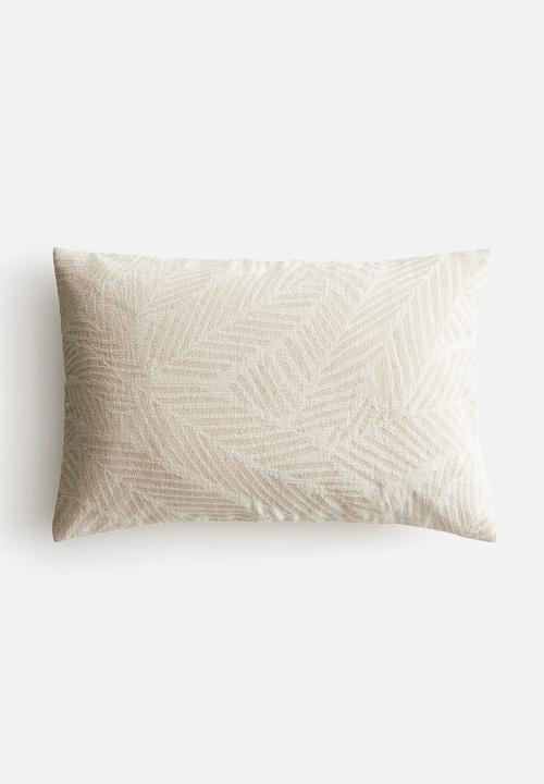 H&M - Textured cushion cover - light beige