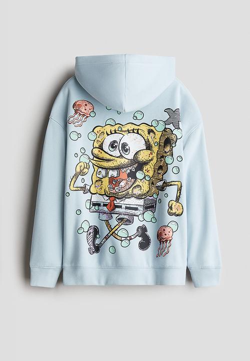 H&M - Motif-detail hoodie - blue/spongebob squarepants