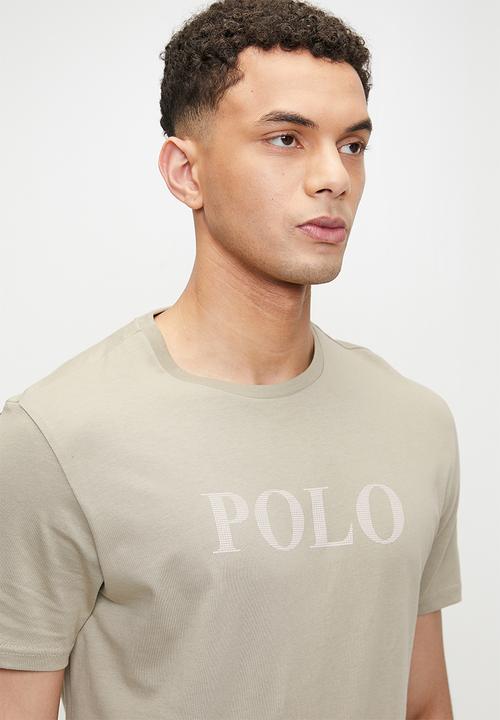 POLO - Daxton logo short sleeve T-shirt - stone