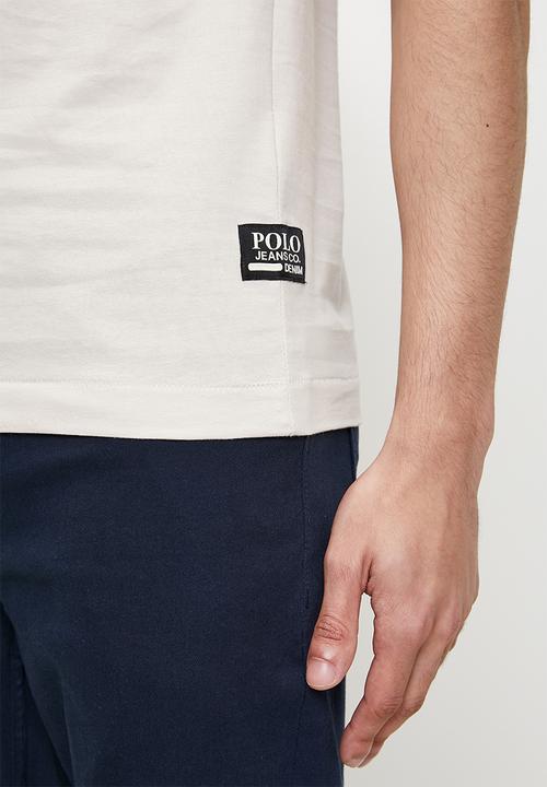 POLO - Mtho pjc short sleeve puff logo tee - off white
