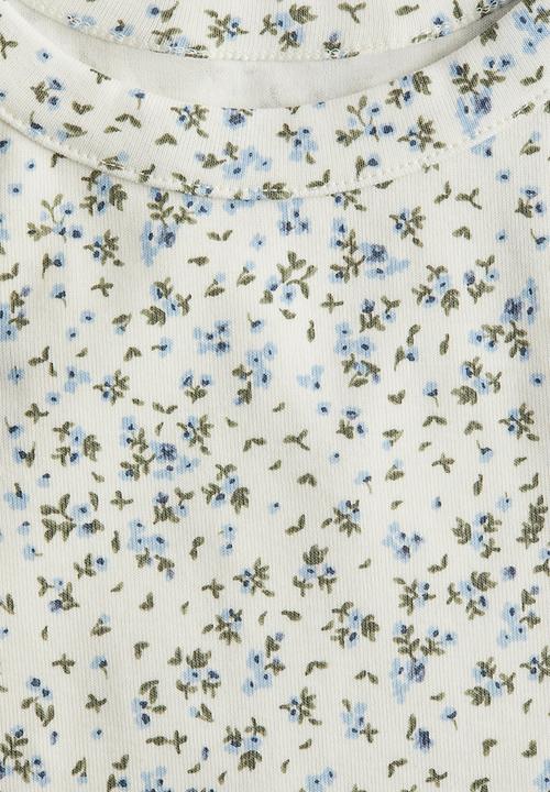 H&M - Printed cotton vest top - white/floral