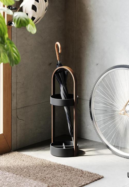 Umbra - Bellwood umbrella stand - walnut