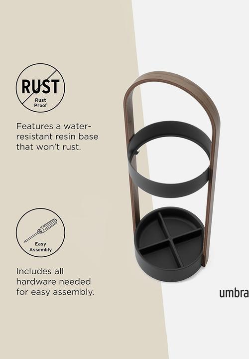 Umbra - Bellwood umbrella stand - walnut