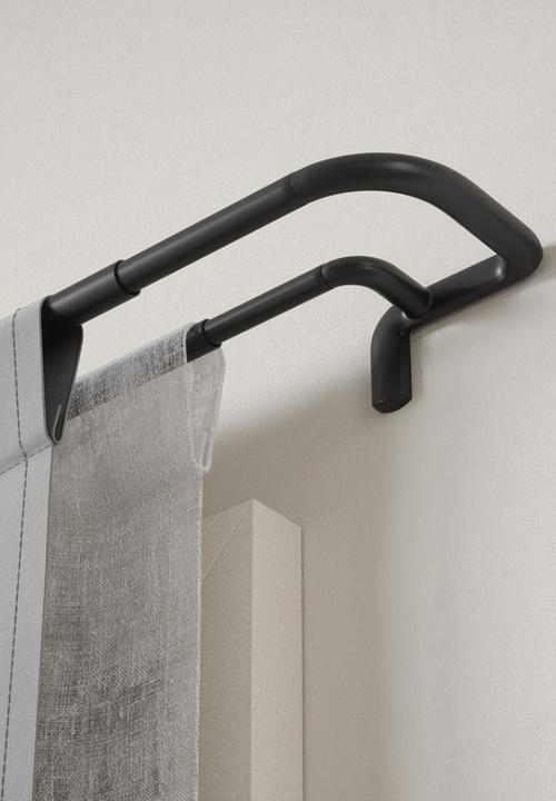 Umbra - Twilight expandable double curtain rod - black